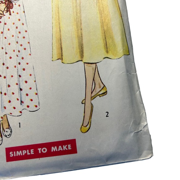 Simplicity Vintage 1950's Pattern #3388 Misses/Women's Nightgown 2 Lengths Sz 14 - Picture 4 of 6